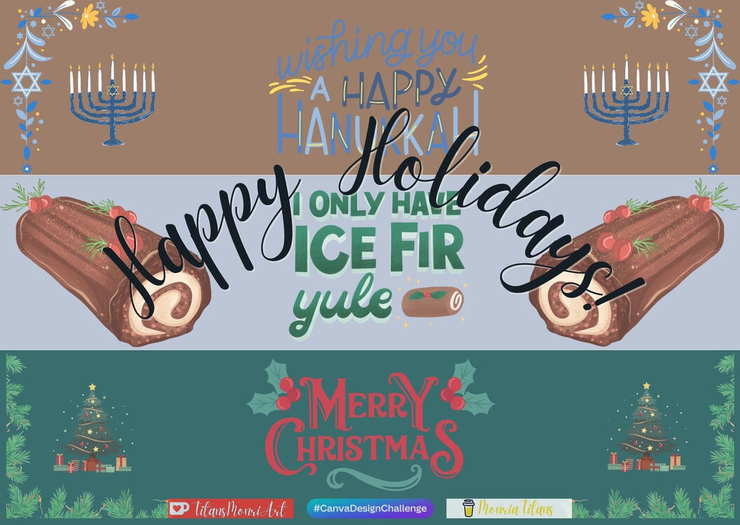 #CanvaDesignChallenge: Design a holiday postcard